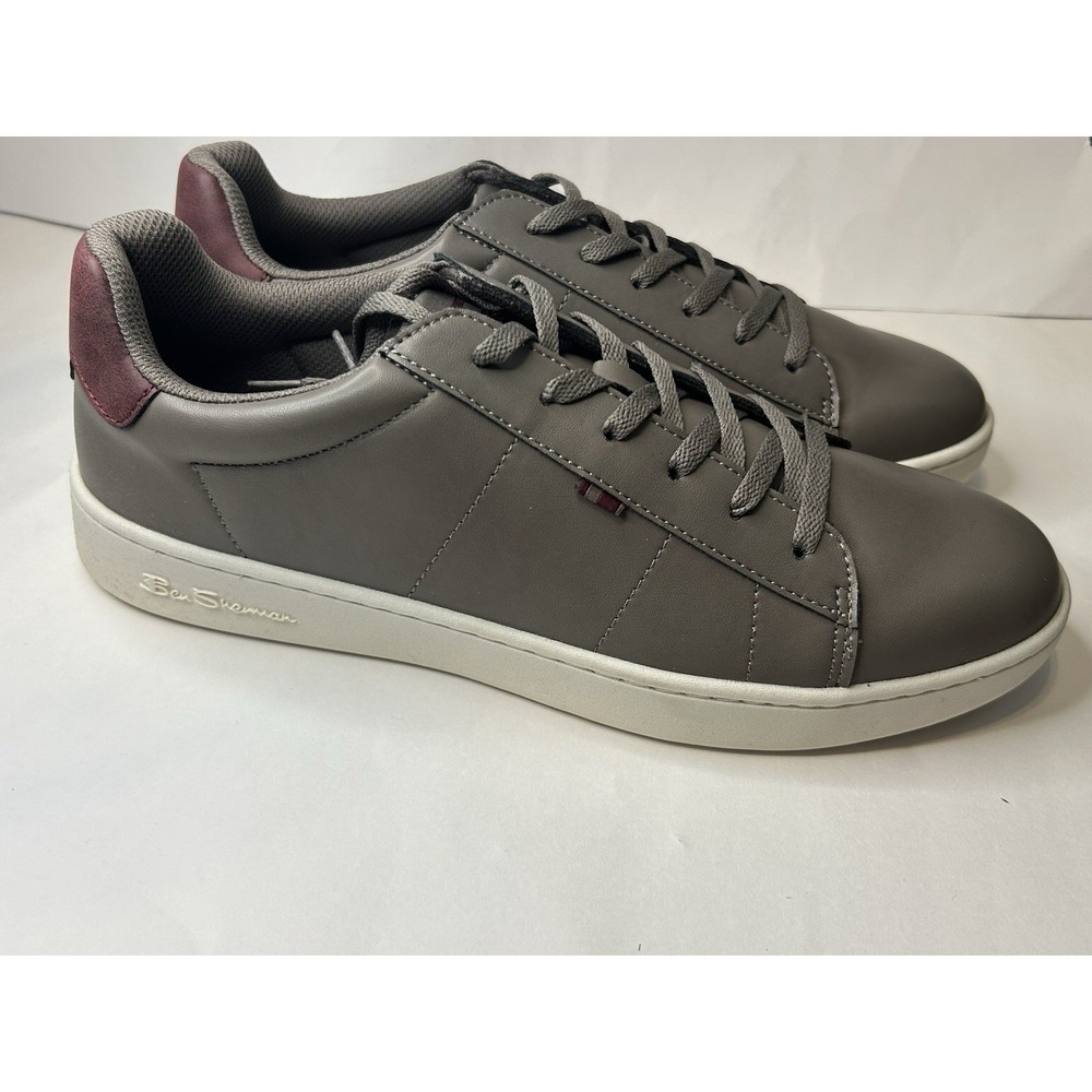 Ben Sherman Hampton Sneakers Men's US 13 D Warm Grey Whisper White Port Casual
